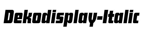 Dekodisplay-Italic