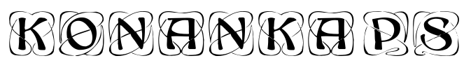 KonanKaps Font Image