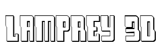 Lamprey 3D Font Image