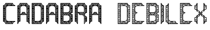 cadabra DEBILEX Font Image