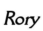 Rory Font Image