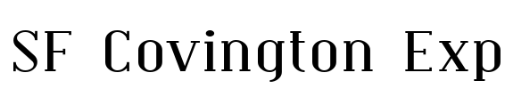 SF Covington Exp Font Image