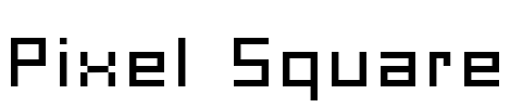 Pixel Square Font Image