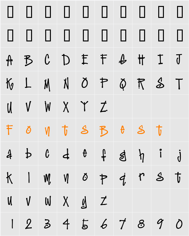 Jive Talk Character Map