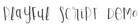Playful Script Demo Font Image