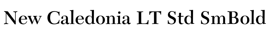 New Caledonia LT Std SmBold Font Image