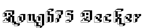 Rough75 Becker Font Image