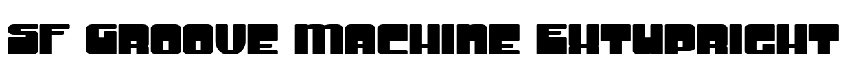 SF Groove Machine ExtUpright Font Image