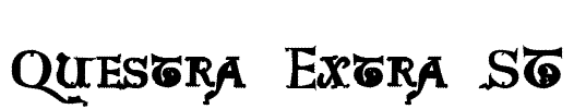Questra Extra ST Font Image