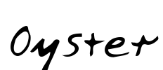 Oyster Font Image