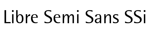 Libre Semi Sans SSi Font Image