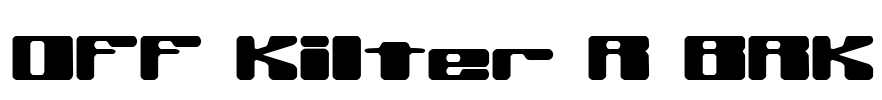 Off Kilter R BRK Font Image