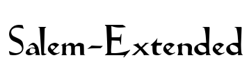 Salem-Extended Font Image