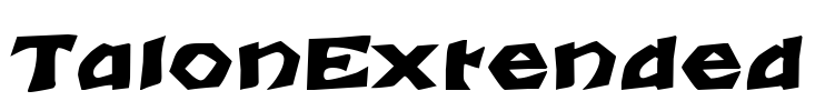TalonExtended Font Image