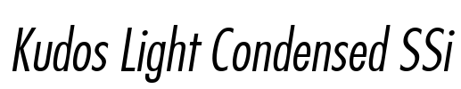 Kudos Light Condensed SSi Font Image