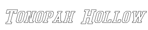 Tonopah Hollow Font Image