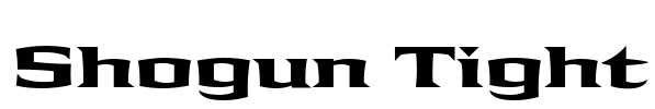 Shogun Tight Font Image