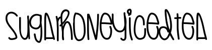 SugarHoneyIcedTea Font Image