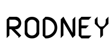 RODNEY Font Image