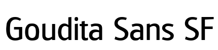 Goudita Sans SF Font Image