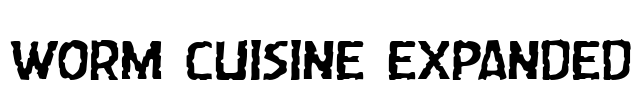 Worm Cuisine Expanded Font Image