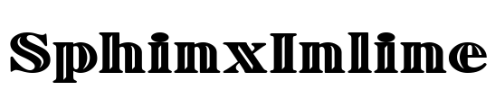 SphinxInline Font Image
