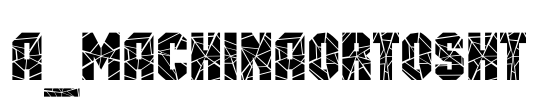 a_MachinaOrtoSht Font Image