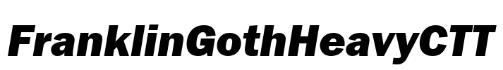 FranklinGothHeavyCTT
