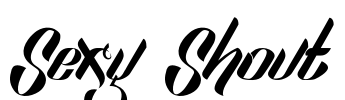 Sexy Shout Font Image