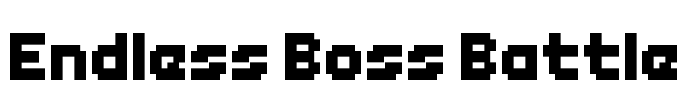 Endless Boss Battle Font Image