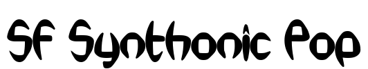 SF Synthonic Pop Font Image