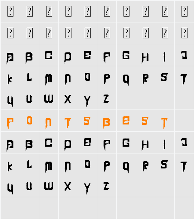 Penetration Out Character Map