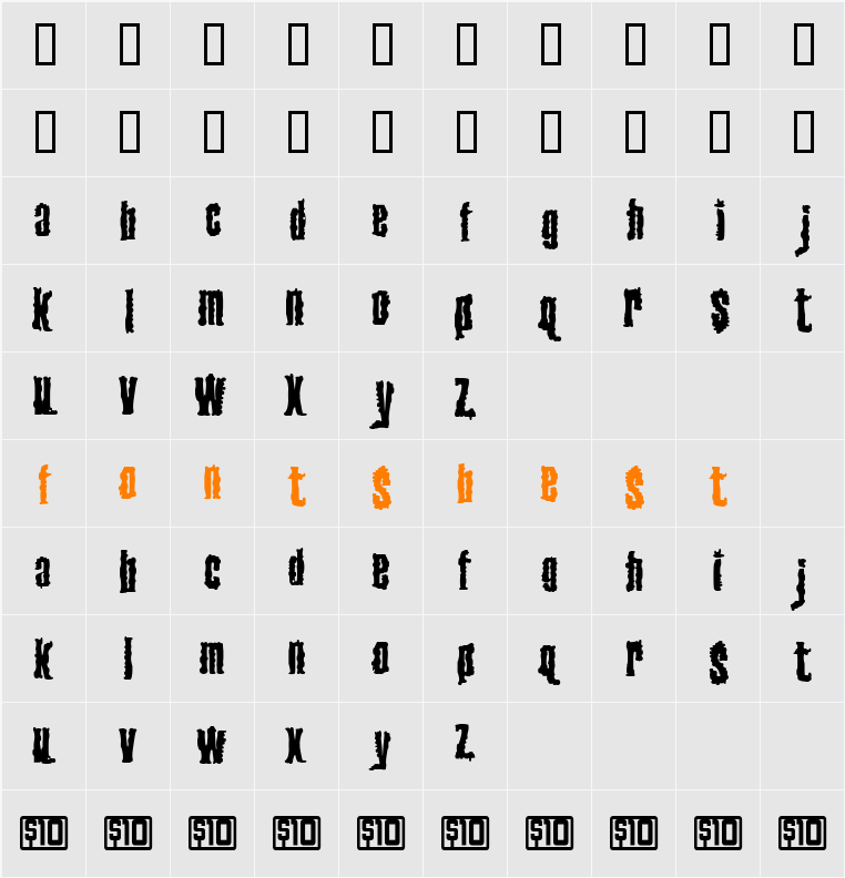 Venereal Character Map