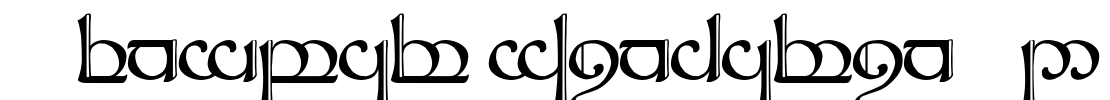 Tengwar Sindarin-2 Font Image