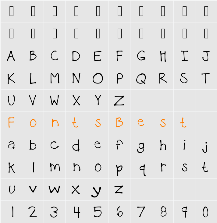 KBTheLittleFella Character Map