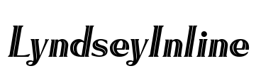 LyndseyInline Font Image