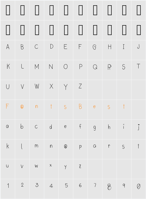 LyeMueLookKreung2 Character Map
