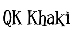 QK Khaki Font Image