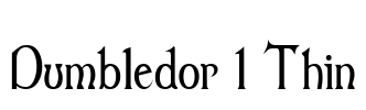 Dumbledor 1 Thin Font Image