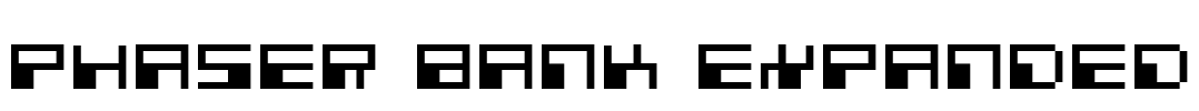 Phaser Bank Expanded Font Image