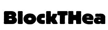 BlockTHea Font Image