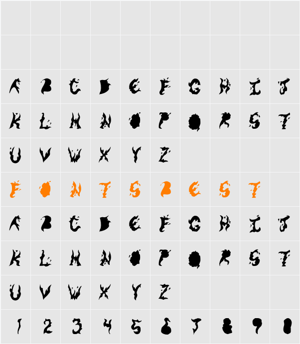 Keneel Messy Character Map