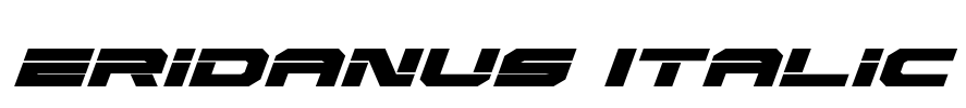 Eridanus Italic Font Image
