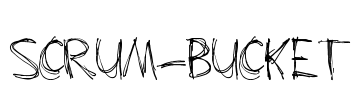 Scrum-Bucket Font Image
