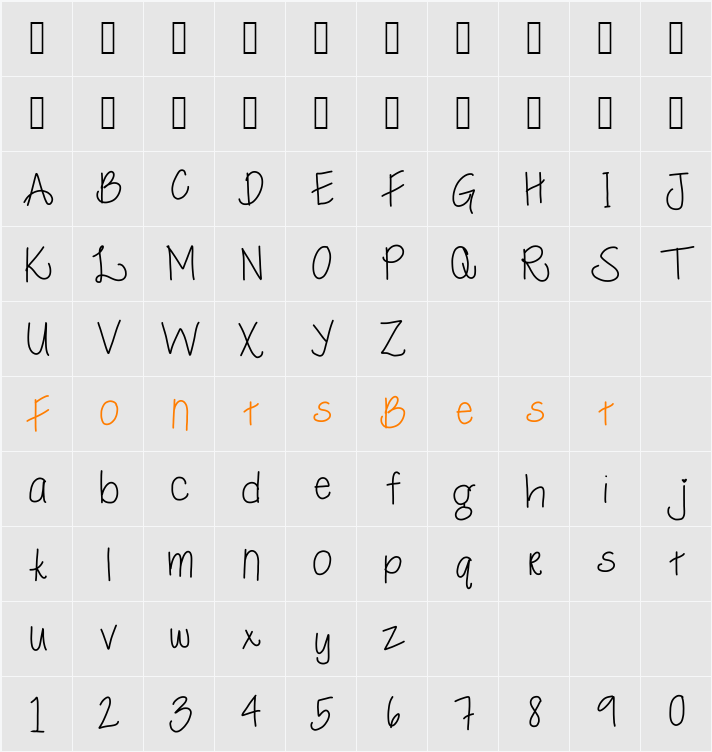Macy roo Character Map