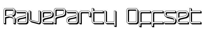 RaveParty Offset Font Image