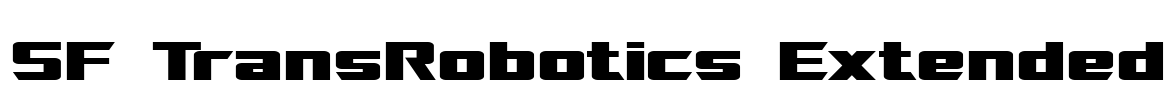 SF TransRobotics Extended Font Image