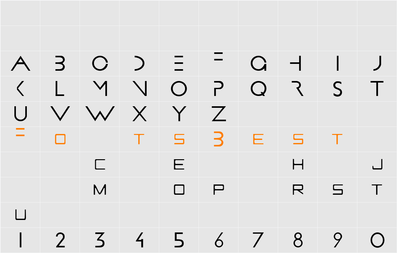 PROMETHEUS Character Map