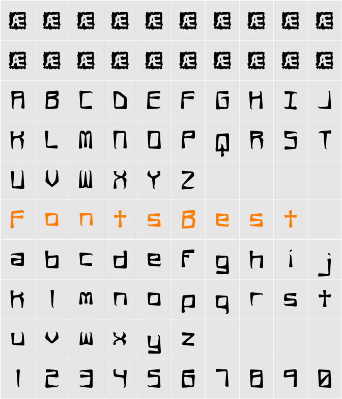 Rehearsal Offset BRK Character Map