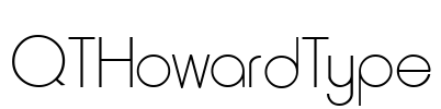 QTHowardType Font Image